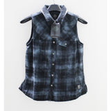 Harley-Davidson Blue & Black Plaid Shirt Size S Part Number - 96112-18Vw/000S