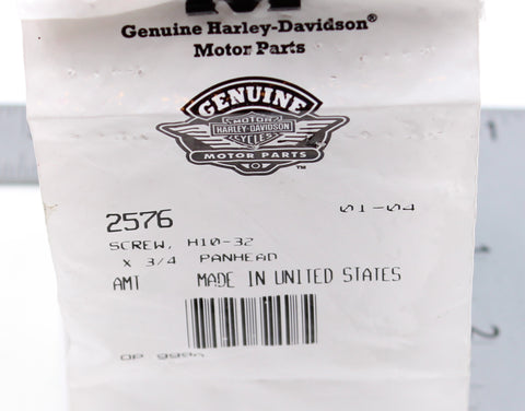 Panhead Screw Part Number - 2576 For Harley-Davidson