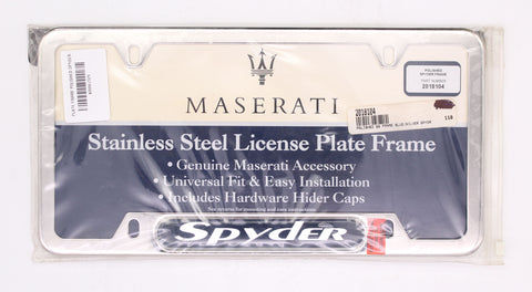 Maserati Polished License Plate Frame PN 2018104