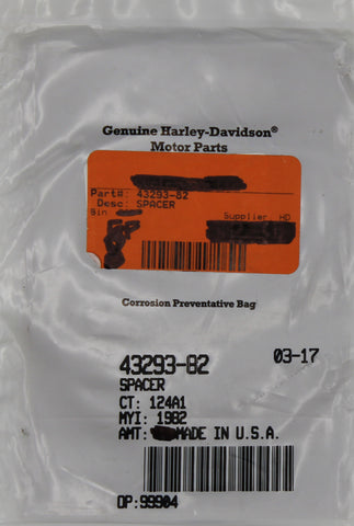 Genuine Harley-Davidson Spacer (Pack of 8) Part Number - 43293-82