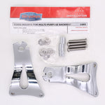 Kuryakyn Driver Passenger Backrest Side Mount Chrome for Harley PN 1665