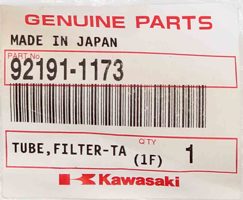 Genuine Kawasaki Filter Tube PN 92191-1173