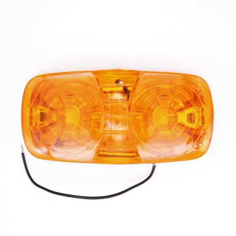 Two-Bulb Square Corner Amber Lamp Part Number - 46783