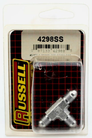Russell #3 Male T Fitting Stainless Steel PN 4298SS