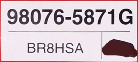 Spark Plug BR8HSA Part Number - 98076-5871G For Honda
