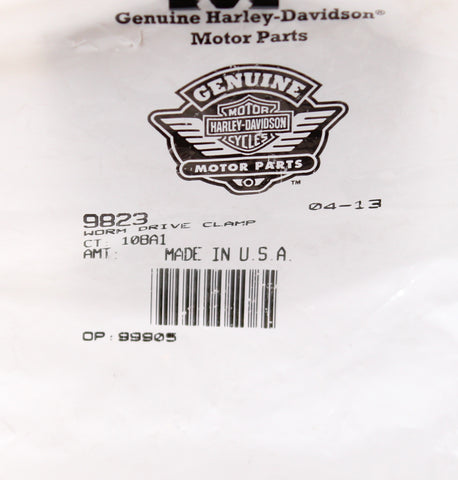 Genuine Harley-Davidson Worm Drive Clamp PN 9823 (Pack of 2)