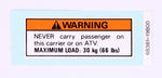 Suzuki LABEL,FRONT CAR PN 68381-19B00