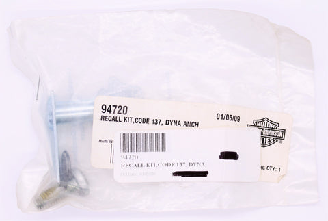 GENUINE HARLEY-DAVIDSON, DYNA ANCH - RECALL CODE 137 KIT, PN 94720