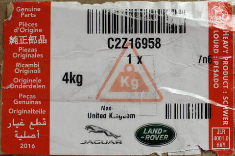 Genuine Jaguar Fender Panel Part Number - C2Z16958