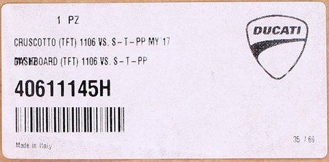 Genuine Ducati Instrument Panel Part Number - 40611145H