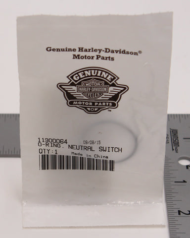 Genuine Harley-Davidson Neutral Switch O-Ring PN 11900064 (Pack of 1)