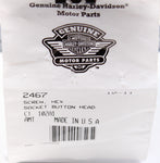 Harley-Davidson Screw, Hex Socket Button Head Part Number - 2467 (Pack of 2)