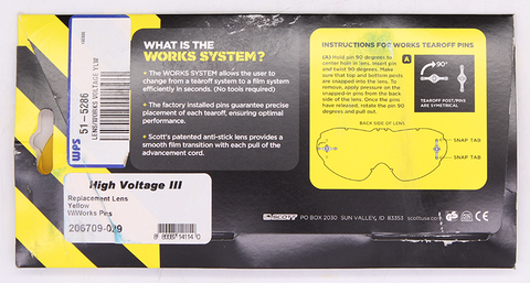 Scott Voltage Replacement Lens PN 51-5286