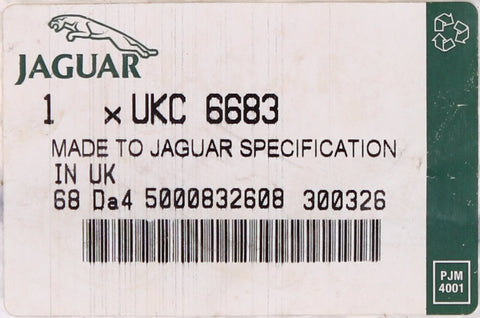 Jaguar Strap Tie (White) Part Number - UKC6683