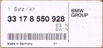BMW Repair Kit, Rear - Wheel Part Number - 33178550928