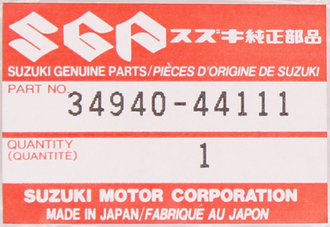 Genuine Suzuki Tach Cable Part Number - 34940-44111