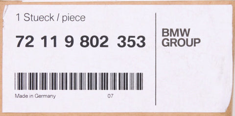 BMW Front Left Upper Belt Part Number - 72-11-9-802-353