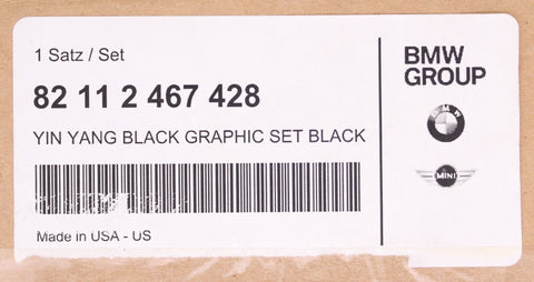 MINI YIN YANG GRAPHIC SET BLACK C:519056 PN 82-11-2-467-428