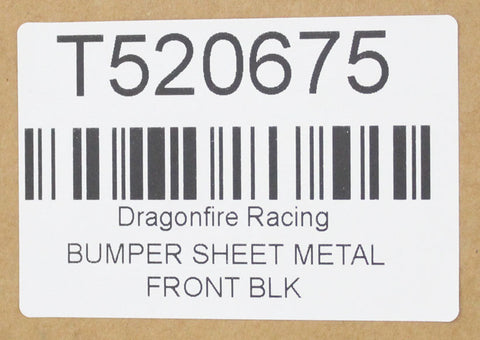 Dragonfire Racing Bumper Sheet Metal, Front Part Number - 03-1011 / T520675