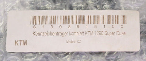KTM License Plate Holder PN 61308915100