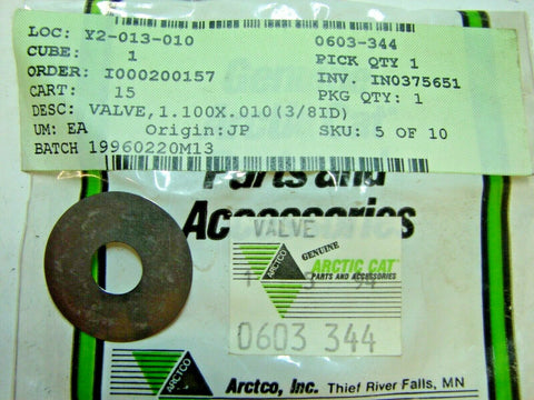 Arctic Cat Valve Washer Part Number - 0603-344