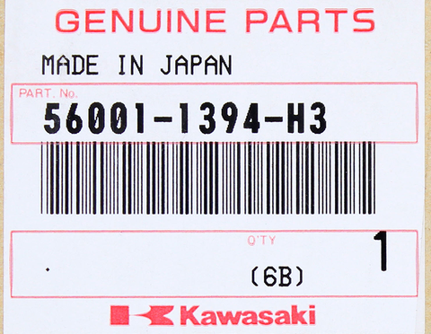 Genuine Kawasaki Mirror Assembly, LH Part Number - 56001-1394-H3