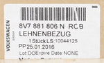 Genuine Volkswagen Group Cover Part Number - 8V7-881-806-N-R0B