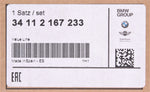 MINI SET OF BRAKE PADS WI PN 34-11-2-167-233