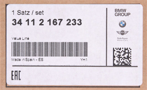 MINI SET OF BRAKE PADS WI PN 34-11-2-167-233