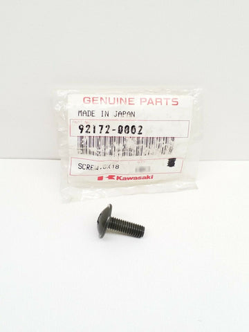 Kawasaki 92172-0002 Screw 6X18 Nos Pn92172-0002