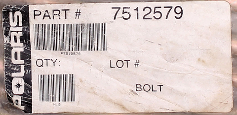 Genuine Polaris Bolt Part Number - 7512579