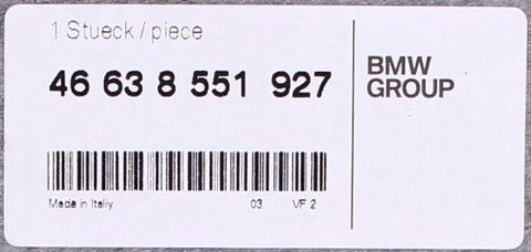 Genuine BMW Left Plaque Holder Part Number - 46638551927
