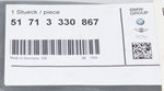 BMW Group Left Rear Wheel Arch Cover Part Number - 51-71-3-330-867