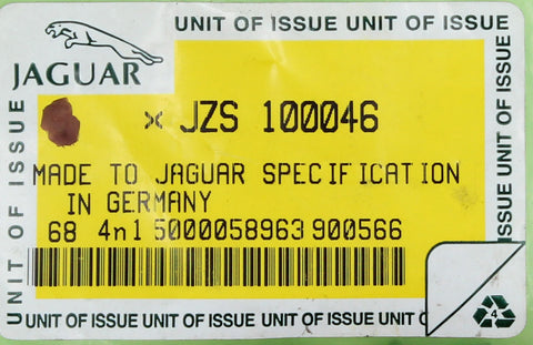 Genuine Jaguar Screw Part Number - JZS100046