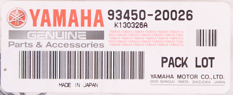 Yamaha YA CIRCLIP,INNER PN 93450-20026-00