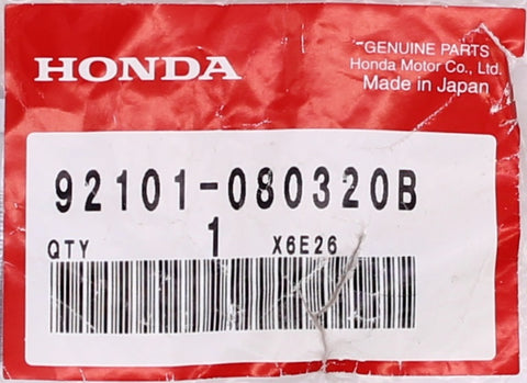 Honda Hex Bolt Part Number - 92101-080320B