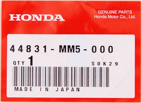 Genuine Honda Inner Cable Part Number - 44831-MM5-000
