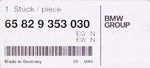 BMW Group Chrome Ring Part Number - 65829353030