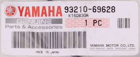 Yamaha YA O-RING PN 93210-69628-00