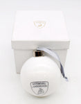 Lamborghini White/Silver Glass Christmas Bauble PN 9010434GGW080000XX