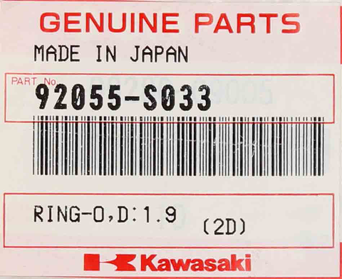 Genuine Kawasaki O-Ring Part Number - 92055-s033