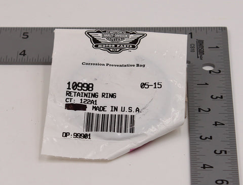 Genuine Harley-Davidson Retaining Ring PN 10998 (Pack of 1)