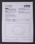 Yamaha Windshield Kit Part Number - 2DF-F83J0-V0-00