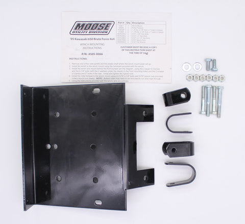 Moose Utility Winch Mounting Hardware Kit for Kawasaki PN 4505-006 Missing Parts