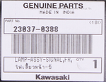 Kawasaki Lamp Assembly Part Number - 23037-0388