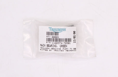 Genuine Triumph Bearing Shell Part Number - 1160374-T0301