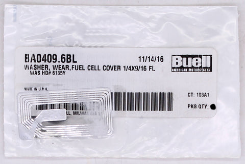 Genuine Harley-Davidson Fuel Wear Washer (Pack of 2) PN BA0409.6BL