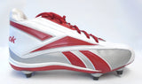 Reebok KTS Red and White Football Cleats - Size 13.5 Used