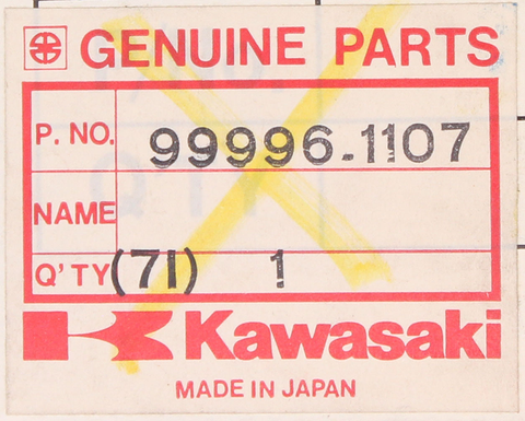Genuine Kawasaki Holder Set PN 99996-1107