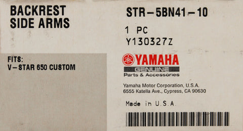 Yamaha Backrest Side Arms PN STR-5BN41-1